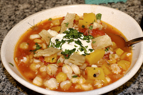 Red Pozole (Vegetarian) Recipe Image